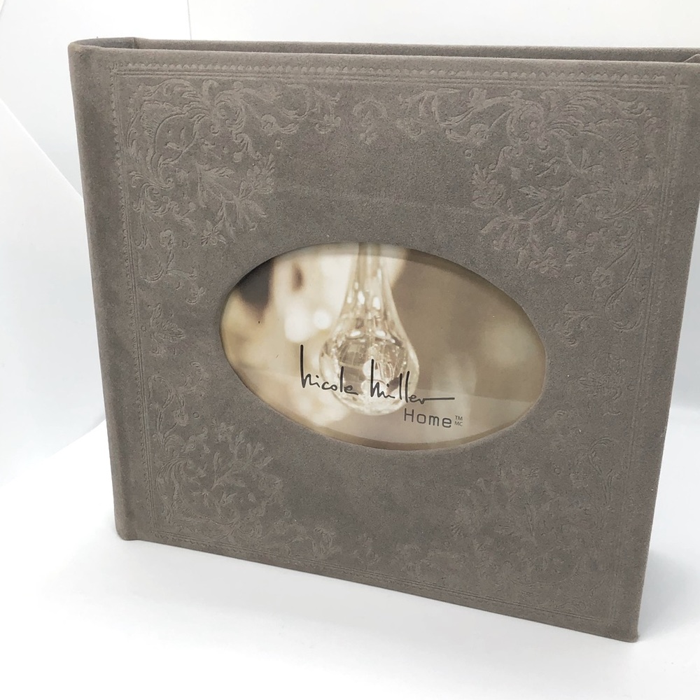 Velvet gray photo album